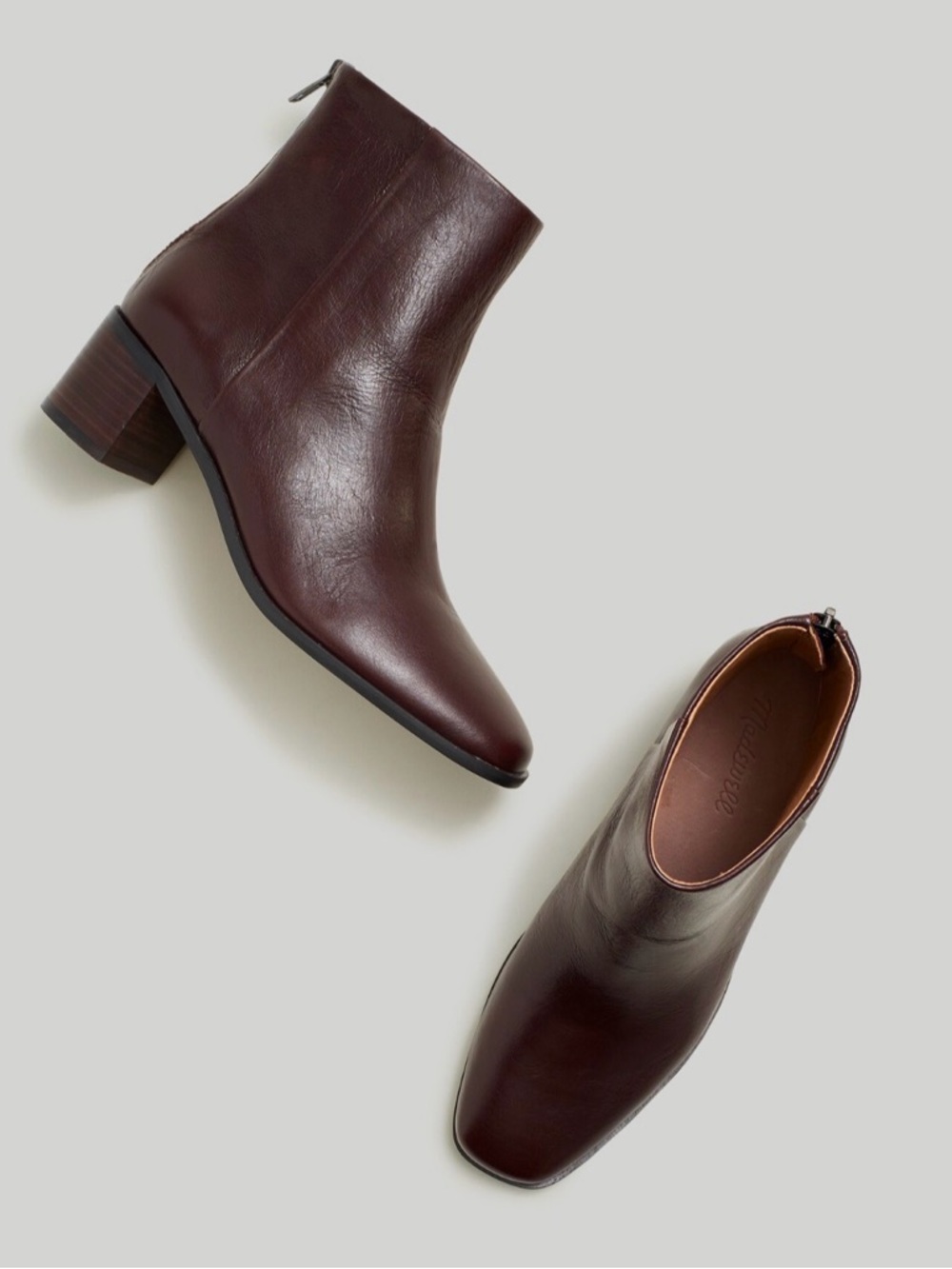 MADEWELL leather Essex ankle boot brown 9.5